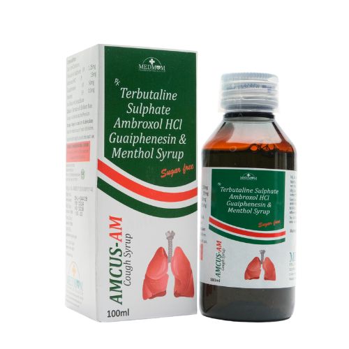 AMCUS-AM AMBROXOL HCL 15 MG + TERBUTALINE 1.25 MG + GUAIPHENESIN 50 MG + MENTHOL 2.5 MG