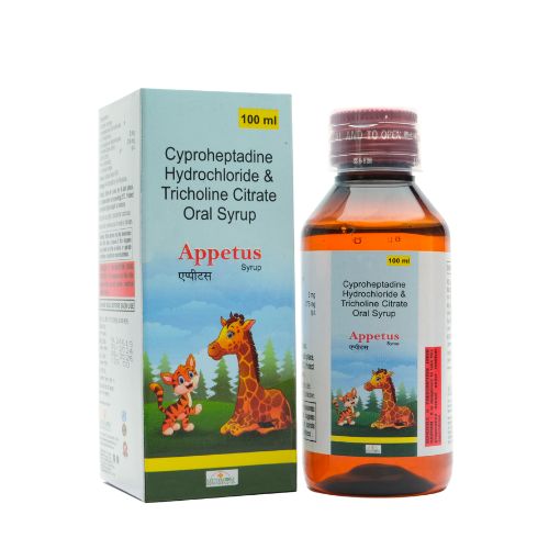 APPETUS 100ML CYPROHEPTADINE HCL 2 MG + TRICHOLINE CITRATE SOLUTION 275 MG